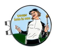 BEALIFE Marqueurs de Putt Fonctionnels pour Casquette de Golf, avec Clip Fixation et visière décorative. Fabriqués en Alliage Zinc Durable, Ils sont Taille idéale et faciles à Utiliser, Modèle A