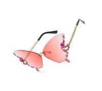 BEALIFE Mode lunettes de soleil lunettes de protection cristal belle exécution douce doux présent équipement de protection durable, Rose