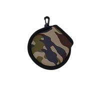 BEALIFE Nettoyeur de balles de Golf Compact et étanche, fabriqué en néoprène Souple. Pochette de Lavage Portable pour Un accès Facile, Une Absorption de l'eau et Un séchage, Camouflage, 10 x 10.5 cm