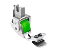 BEALIFE Pied-de-biche polyvalent pour couture, outil d'ourlet réglable pour ourlets de précision et de couture, idéal pour les travaux manuels et les, Roue en caoutchouc vert, 6 x 3.5 cm