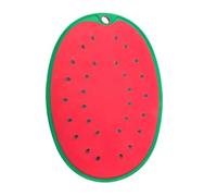 BEALIFE Planche à découper créative avec trou de suspension, idéale pour la cuisine. Solution de rangement facile pendant la préparation des repas. Tapis découpe créatif en forme fruits, Pastèque S
