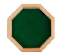 BEALIFE Plateau à dés octogonal en Bois de qualité supérieure, Jeu de société pour soirée de Jeu en Famille avec boîte à Rouler Les dés