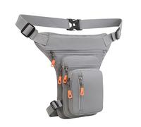 BEALIFE Pochette de Jambe réglable pour Hommes, Ajustement Universel, imperméable, activités de Plein air, Transport Pratique, accès, Tissu Oxford, Gris