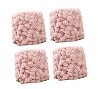 BEALIFE Pompons en fil de polyester, fil épais, couverture, tricot à bras, crochet, artisanat, jeté de lit douillet, coussin, fabrication tapis, lavable, Rose, 40 m par balle