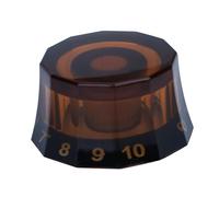 BEALIFE Potentiomètre, boutons de guitare, bouton de basse, capuchon de potentiomètre, boutons de contrôle de volume et de tonalité, pièces musicales compatibles avec les, Brun clair, 25.08 mm