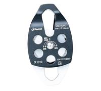 BEALIFE Poulie Double pour élagage et élagueur : Un système intégré pour Une Installation Facile. Poulie Double de 36 KN avec plaques pivotantes pour Une, Noir, 151.5 x 82 mm