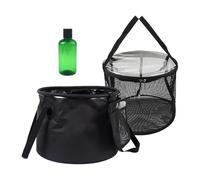 BEALIFE Seau pliable, bassine d'eau étanche et résistante à l'eau, idéale pour toutes les activités de plein air. Pliable pour un rangement compact et un transport facile. Le tissu sèche rapidement.