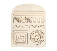 BEALIFE Tableau d'écriture en Bois Double Face pour Enfants, Outil de motricité Fine, pour l'apprentissage précoce, StyleB