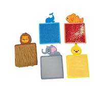 BEALIFE Tapis sensoriels tactiles éducatifs pour l'éveil et Le développement de la motricité des Enfants en Milieu de Jeu ; Dalles texturées à Motifs d'animaux.