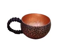 BEALIFE Tasse à saké en cuivre style vintage pour café, thé et expresso. Idéale pour les réceptions à la maison entre amis. Diamètre : 6 cm, hauteur : 4 cm.