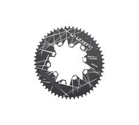 BEALIFE Vélo avec boulons et chaîne Ovale Double Couche pour Une Utilisation Fluide Aussi Bien sur vélo Pliant Que sur Route. Pièces détachées pour Plateau, boulons et, Noir, 56T