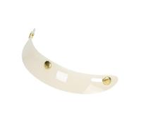 BEALIFE Visière de Casque de Moto rétro à 3 Boutons-Pression, Pare-Soleil léger et résistant, Taille Universelle, Accessoire de pour Casque de Moto, Blanc, 21 x 8.5 x 4.2 cm