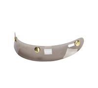 BEALIFE Visière de Casque de Moto rétro à 3 Boutons-Pression, Pare-Soleil léger et résistant, Taille Universelle, Accessoire de pour Casque de Moto, Brun, 21 x 8.5 x 4.2 cm