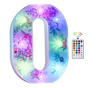 Beality Lettres Lumineuses, Licorne LED 18 Couleurs Changeantes 26 Lettres Lumineuse, Licorne Lumineuses pour Femme Filles Cadeau Anniversaire Noël Chambre à Coucher Fête Décoration (O)
