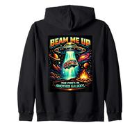 Beam Me Up Firefighter Alien Sci FI Fire Department Humour Sweat à Capuche