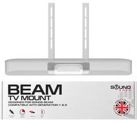 Beam TV Fixation de Montage, Blanc, Compatible avec génération 1 & 2 Sonos Beam, Comprend Un kit de matériel de Montage pour Suspendre Votre Barre de Son conçue au Royaume-Uni par Soundbass