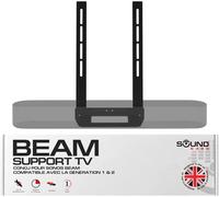 Beam Tv Fixation De Montage, Noir, Compatible Avec Génération 1 & 2 Sonos Beam, Comprend Un Kit De Matériel De Montage Pour Suspendre Votre Barre De Son Conçue Au Royaume-Uni Par Soundbass