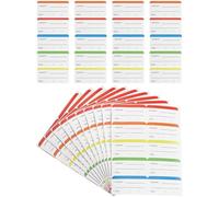 BEAMARKER 100 pièces d'étiquettes Amovibles pour Le Stockage des Aliments Autocollants en Papier colorés pour réfrigérateur et congélateur Étiquettes rectangulaires imperméables de 6x3cm avec Contenu