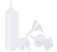 BEAMARKER 20 petit Entonnoir Transparent à Col Étroit en Plastique Mini Trémie de Cuisine Bouteille de Remplissage Transparente Outil pour Perles de Laboratoire Transfert de Liquide Huiles Essentielle