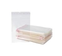 BEAMARKER 200 Sachet en OPP de 8 x 14cm Petit Format Rectangulaire Transparent Refermable Auto Scellant pour Emballage de Bonbons Biscuits Perles Boucles d'oreilles Bracelets Bijoux Cadeaux de Fête