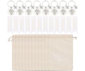 BEAMARKER 36Pcs Cadeaux d‘appréciation des employés Merci en Masse Cadeaux de Porte-clés avec Sacs à Cordon Remerciements pour Les collègues du Personnel Partenaires d‘Affaires de l’équipe Favoris de