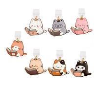 BEAMARKER 7 breloque Anti Poussière en PVC pour Port de Charge Type C avec Pendentifs en Alliage Émaillé en Forme de Chat Coloré Protection Anti Poussière pour la Plupart des Téléphones Type C