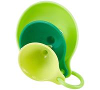 BEAMARKER Entonnoir de Cuisine Entonnoir de 3 Pièces Petit à Grand Entonnoir en Plastique avec Anneau de Poignée pour Remplissage de Cuisine Transfert de Bouteilles Liquides Ingrédients Sèches Huiles