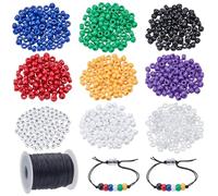 BEAMARKER Kit de Bracelet « Plan du Salut » (900 pièce) : Perles en Vrac Bracelet de Foi Sans Paroles à Faire Soi Même Comprenant des Perles en Plastique Transparent de 8 couleurs des Perles Acrylique