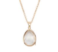 BEAMARKER Médaillon de la mémoire Bague à la larme Photo-collier à faire soi-même Kit de fabrication Chaîne Collier en verre flottant vivant Pendentif de cadre photo pour femmes Hommes Mariage Noël Bi