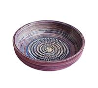 BEAMEL HOME Assiette à râpe en céramique fabriquée à la main Design décoratif Ustensile de cuisine Art fonctionnel Vaisselle artisanale Lavande Grand format