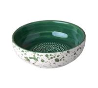 Beamel Home Assiette râpe en céramique fabriquée à la main Design décoratif Ustensile de cuisine Art fonctionnel Vaisselle artisanale (Jade, moyen)