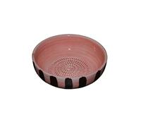 Beamel Home Assiette Râpe en Céramique Faite À La Main Design Décoratif Ustensile De Cuisine Art Fonctionnel Vaisselle Artisanale (Chocolat, Moyen)