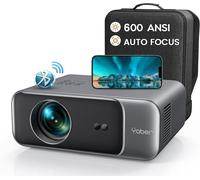 Beamer,¿Autofokus/Trapezkorrektur¿ 1080P Full Hd Heimkino Beamer 4K Video Unterstützt,600 Ansi Wifi6 Bluetooth Beamer Led Projektor 4P/4D Trapezkorrektur Kompatibel Mit Smartphone/Tv Stick/Ps5