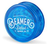 Beamer Detroit Lot de 3 moulins en acrylique avec logo de Detroit 63 mm Bleu transparent + autocollant fumé pour projecteur