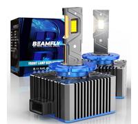 BEAMFLY Ampoule LED D1S/D1R, 130W 40000LM de Phares Avant de Voiture | Luminosité accrue de 500%, Blanc Brillant, Remplace les Ampoules Xénon HID, Plug and Play - 2PCS