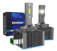 BEAMFLY Ampoule LED D3S 36000LM, Ampoule de Phare de Voiture, 110W High/Low Beam Replace Original HID D3S Xenon Bulb Plug and Play