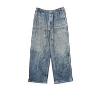 Beams Plus - Mock Print Double Knee Sweat Pants - Homme - Jeans - Bleu - Taille: S
