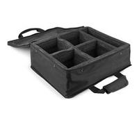 BeamZ AC-460 - Valise Souple Professionnelle pour 4 Projecteurs Noir, 390x350x220mm, Idéal pour Les DJ Mobiles