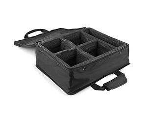 BeamZ AC-470 Valise Souple pour BBP90 - Noir, Transport Jeux de Lumière, 4 Emplacements, Sacoche en Polyester et Nylon, 210 x 380 x 325mm, Idéal pour Transporter Vos Projecteurs en Sécurité