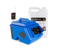 BeamZ B1500 Pack Machine à Bulles avec 5L de Liquide, Double Roue, Réservoir 2L, Télécommande Incluse, Idéal pour Fêtes, Mariages et Animations Enfants