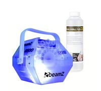 BeamZ B500LED Machine à Bulles LED RGB 250 mL Liquide et Support Inclus