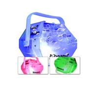 Beamz Machine à bulles LED RGB B500LED – faible consommation, support de montage – Transparent