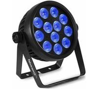 BAC509 LED Projecteur PAR - 12x LED 10W, Boitier Aluminium avec Télécommande
