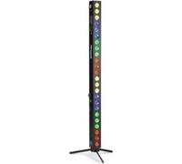 BeamZ BBB243 - Barre LED Projecteur sur Batterie, 24x LED RGB 3 Watts, Mode DMX Noir