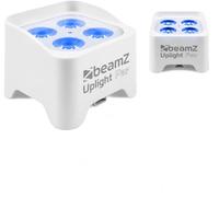 BeamZ BBP90W 2x Projecteurs d’Ambiance Batterie 4x4W RGB-UV Blanc