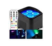 BeamZ BBP94W - Projecteur PAR Uplight sur Batterie RGBWA WDMX - 48 Watts, 9 d'Heures d'Autonomie, Télecommande,Idéal pour Éclairage de Salle, Mariage, Jardin, Architecture, Hôtel, Restaurant