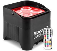 BeamZ BBP94W - Projecteur PAR Uplight sur Batterie RGBWA WDMX - 48 Watts, 9 d'Heures d'Autonomie, Télecommande,Idéal pour Éclairage de Salle, Mariage, Jardin, Architecture, Hôtel, Restaurant