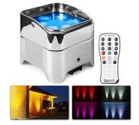 BeamZ BBP96SC - Projecteur PAR Uplight sur Batterie RGBAW-UV DMX 72 Watts - Miroir