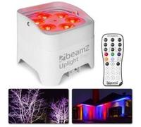 BeamZ BBP96SW - Projecteur PAR Uplight sur Batterie RGBAW-UV DMX 72 Watts - Blanc
