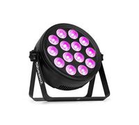 BeamZ BCC145 FlatPAR LED RGBW 14x 4W Extra Plat avec Télécommande - Projecteur PAR LED Compact DJ,PAR Flat Slim pour Éclairage Soirée, Scène et Cabine DJ